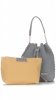 Bőr táska shopper bag Vittoria Gotti szürke V3020